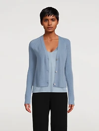 Ribbed Cashmere Cardigan