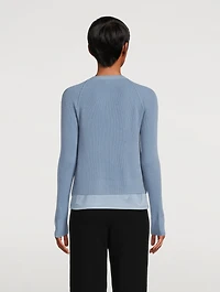 Ribbed Cashmere Cardigan