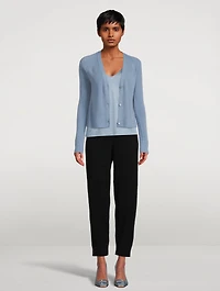 Ribbed Cashmere Cardigan