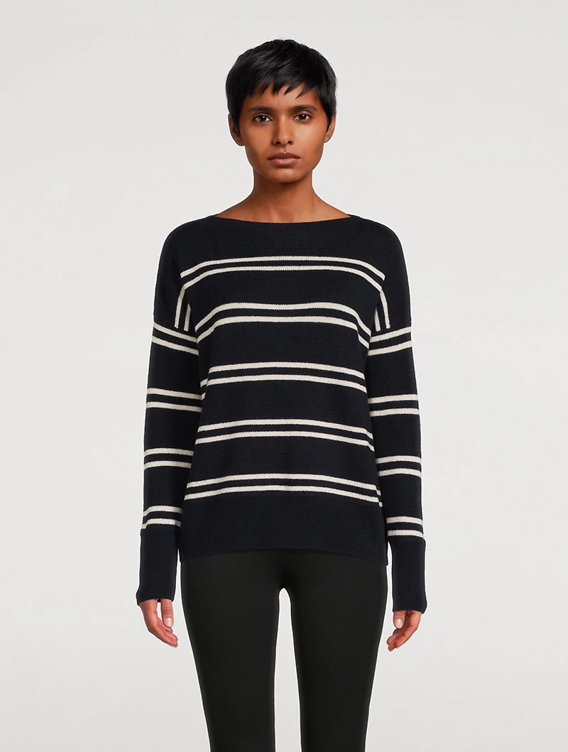 Double Stripe Wool And Cashmere Sweater