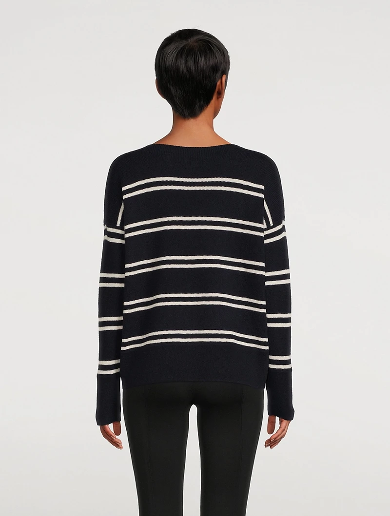 Double Stripe Wool And Cashmere Sweater