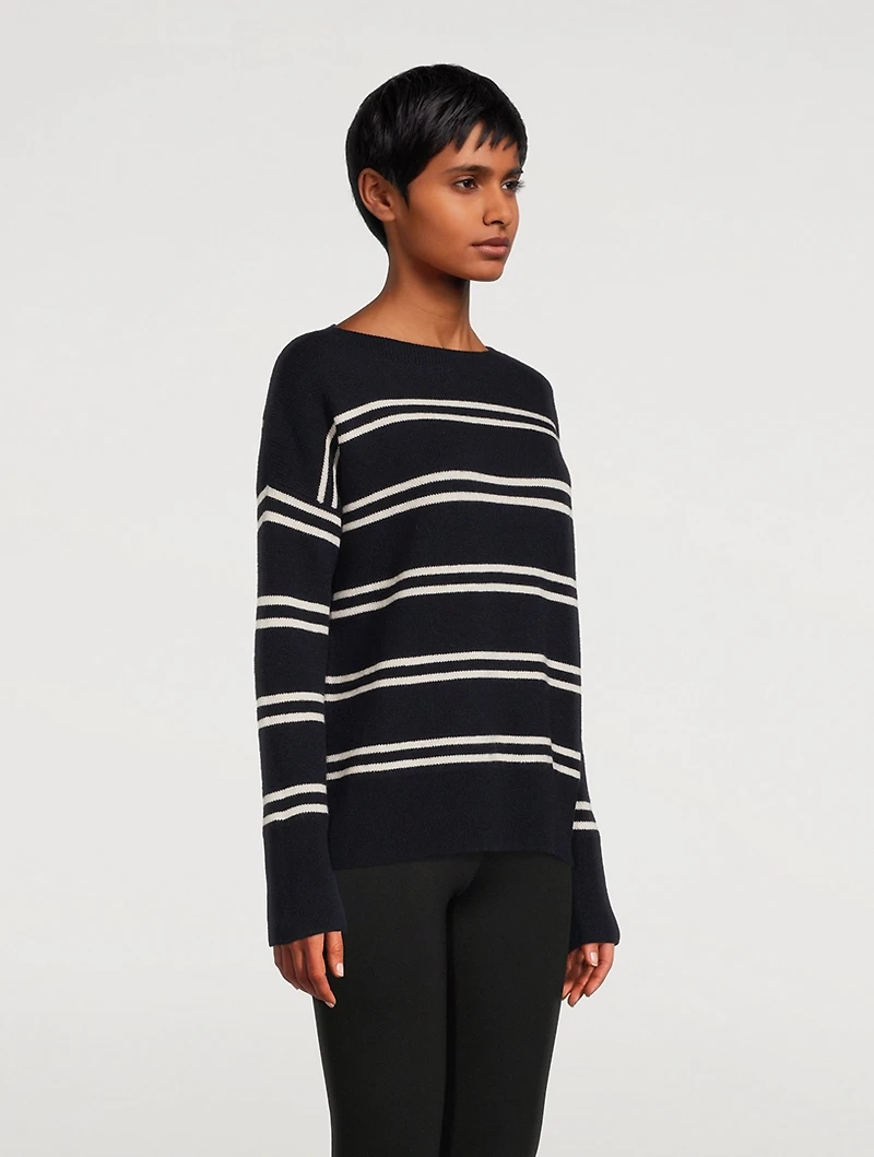 Double Stripe Wool And Cashmere Sweater