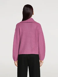 Half-Zip Ribbed Sweater