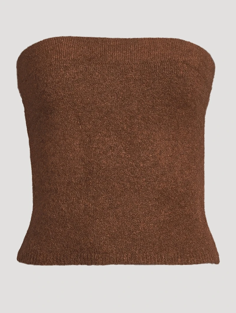 Strapless Knit Top