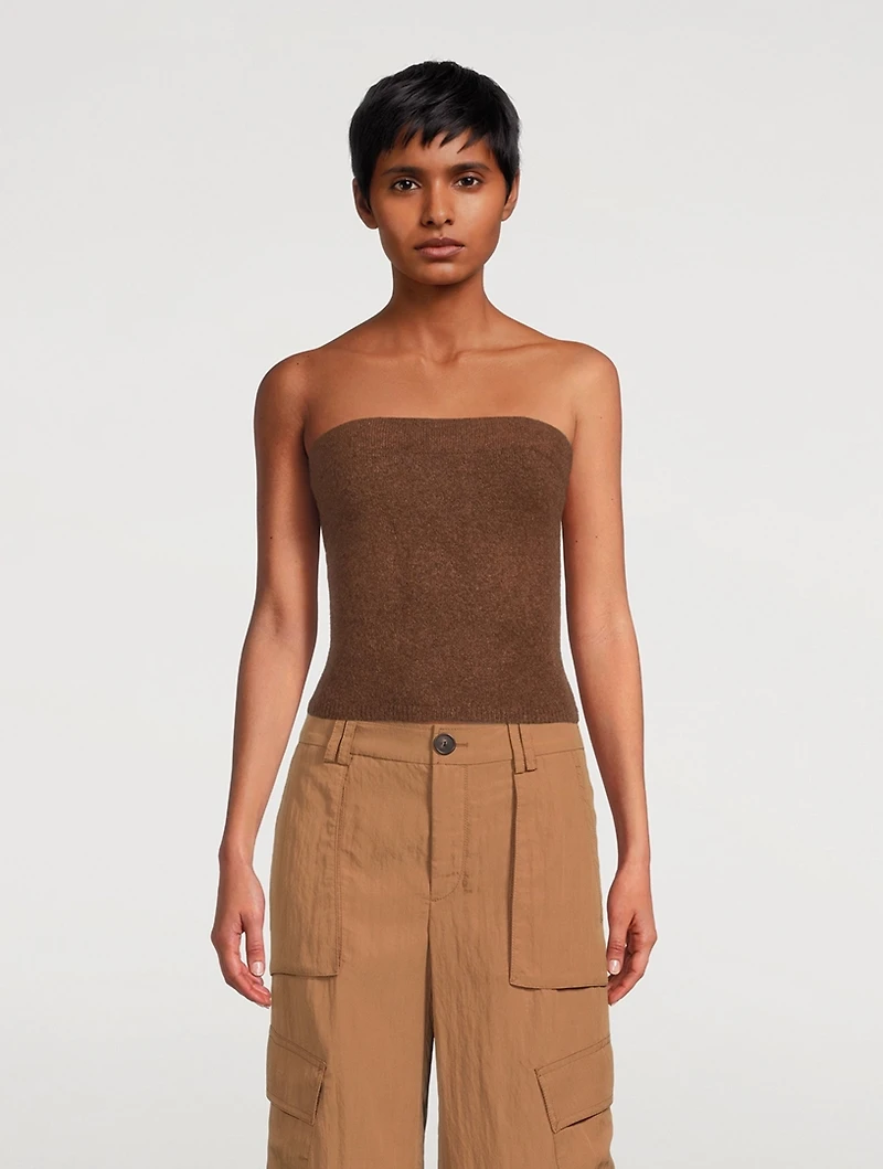 Strapless Knit Top
