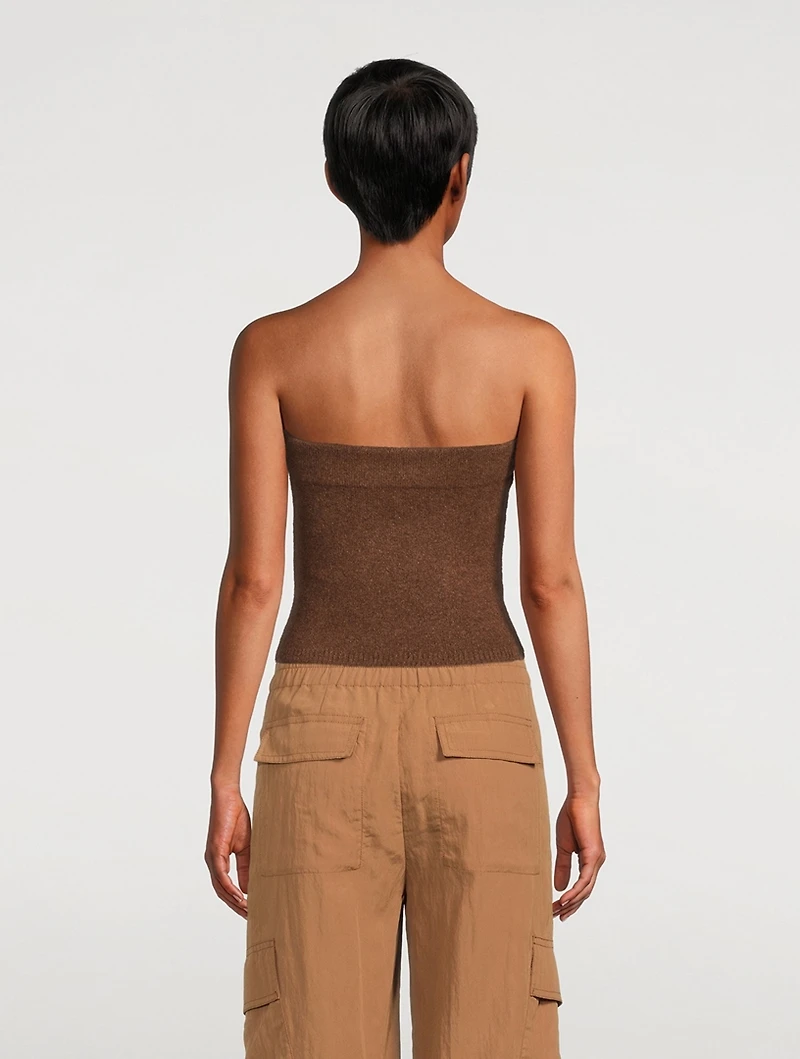 Strapless Knit Top