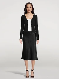 Cardigan With Pearl Buttons