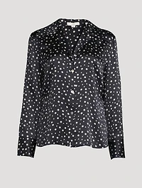Silk Shirt Dotted Print