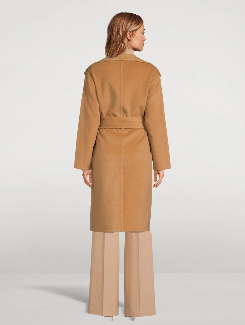 Belted Wool And Cashmere Coat