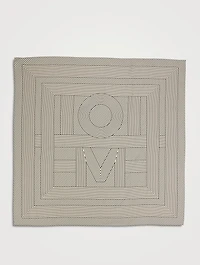 Silk Scarf Striped Monogram