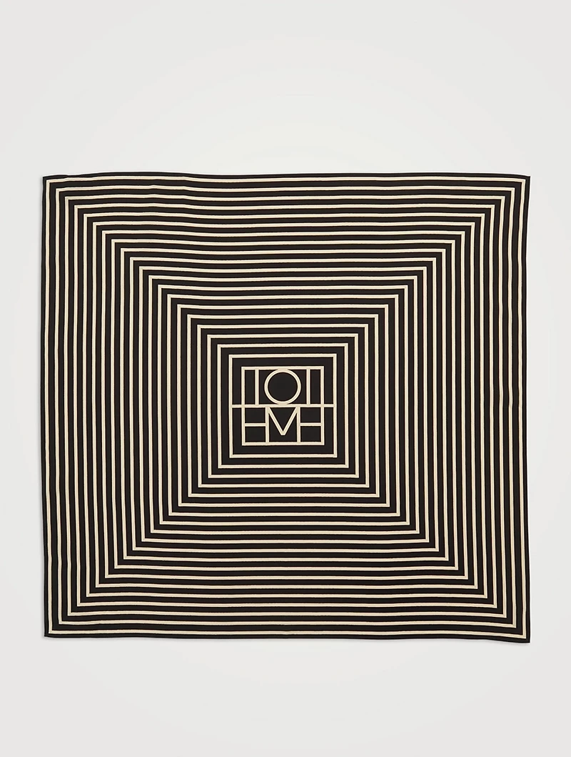Silk Signature Monogram Scarf