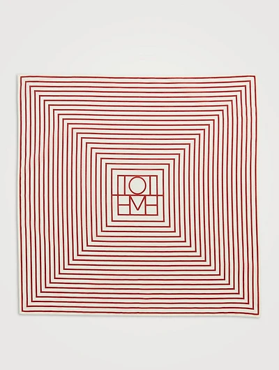 Silk Cotton Signature Monogram Scarf
