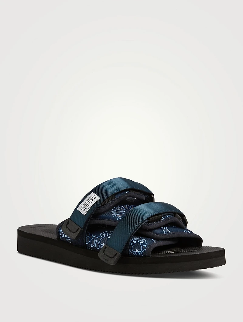 Moto Bandana Nylon Slide Sandals