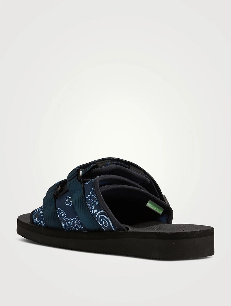 Moto Bandana Nylon Slide Sandals