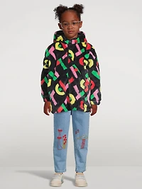 Faux Fur Coat With Stella Logo