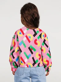 Cotton Sweatshirt Stella Print
