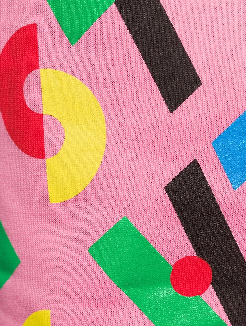 Cotton Fleece Jogger Pants Stella Print