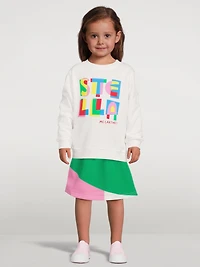 Cotton Colourblock Skirt