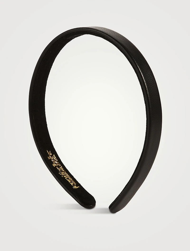 Leon Slim Leather Headband