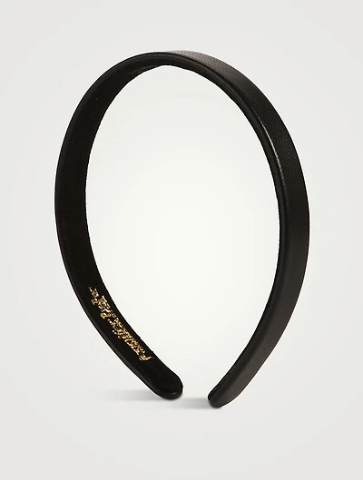 Leon Slim Leather Headband
