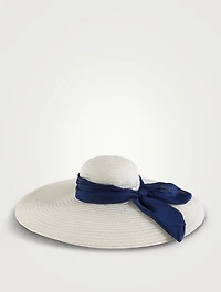 Sunny Straw Wide-Brim Hat