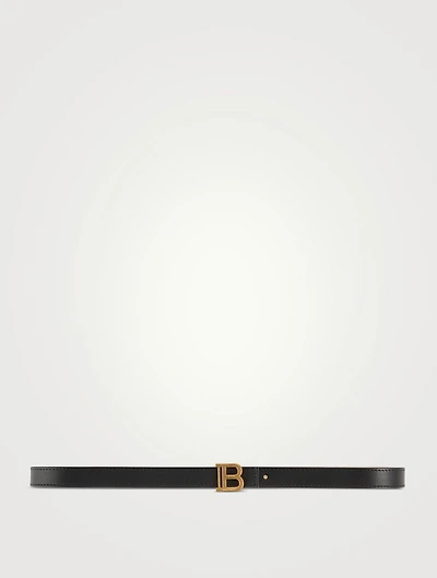 B-Belt Slim Leather Belt