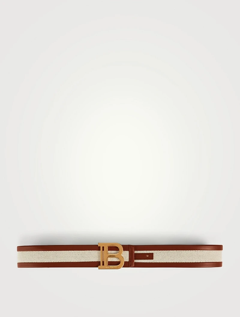 B-Belt Canvas And Leather Belt