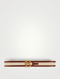 B-Belt Canvas And Leather Belt
