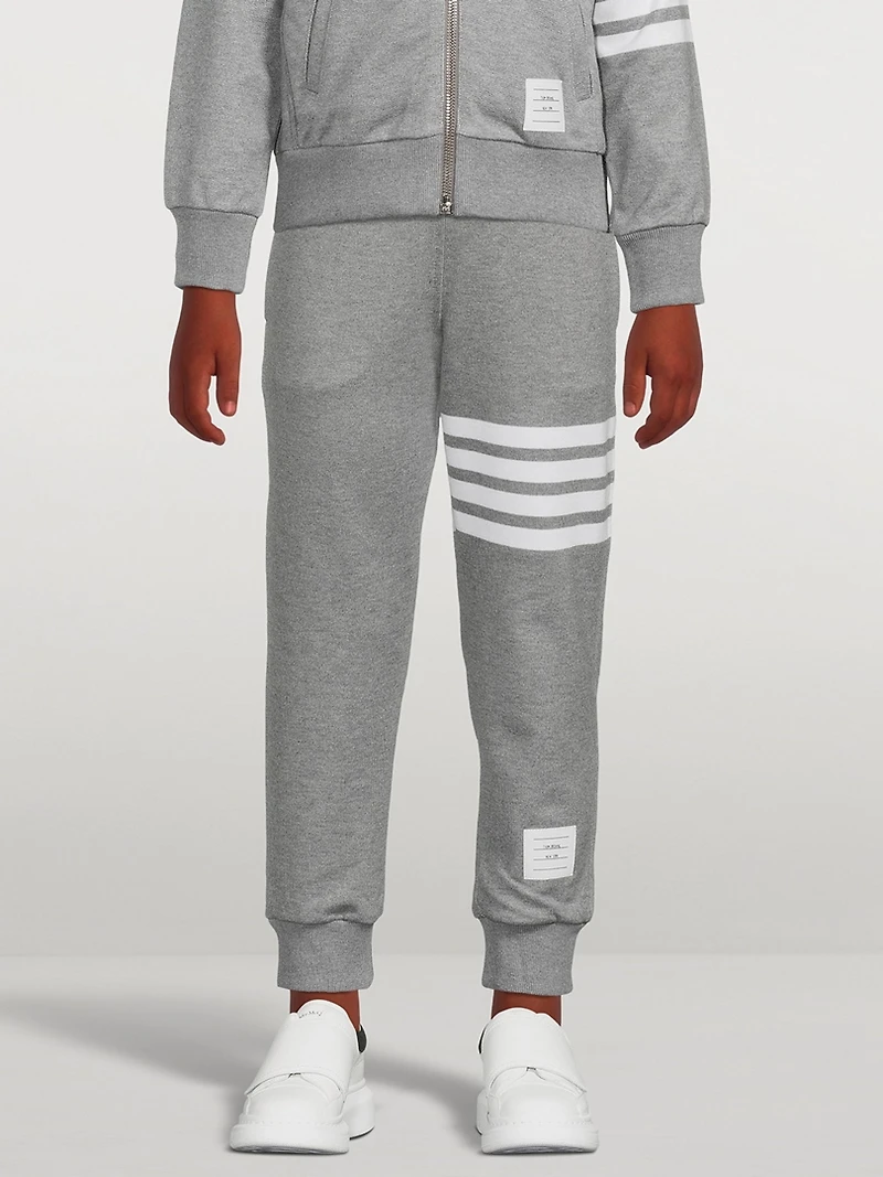 Cotton Loopback Jersey Four-Bar Sweatpants