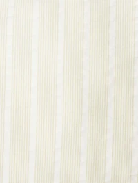 Seersucker Stripe Frill Collar