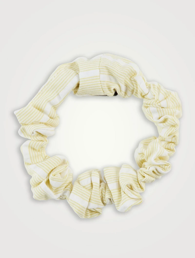 Seersucker Stripe Bubble Scrunchie