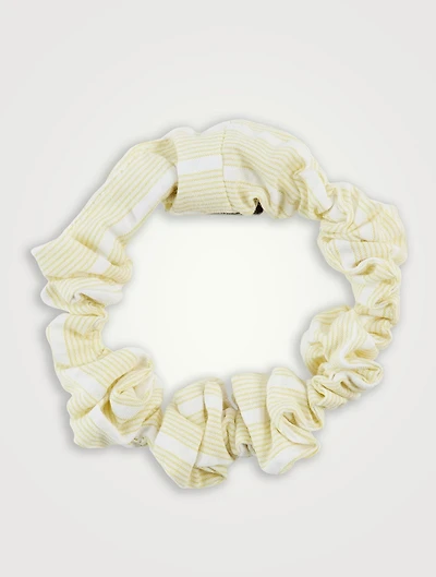 Seersucker Stripe Bubble Scrunchie
