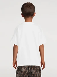 Kids Cotton Text T-Shirt