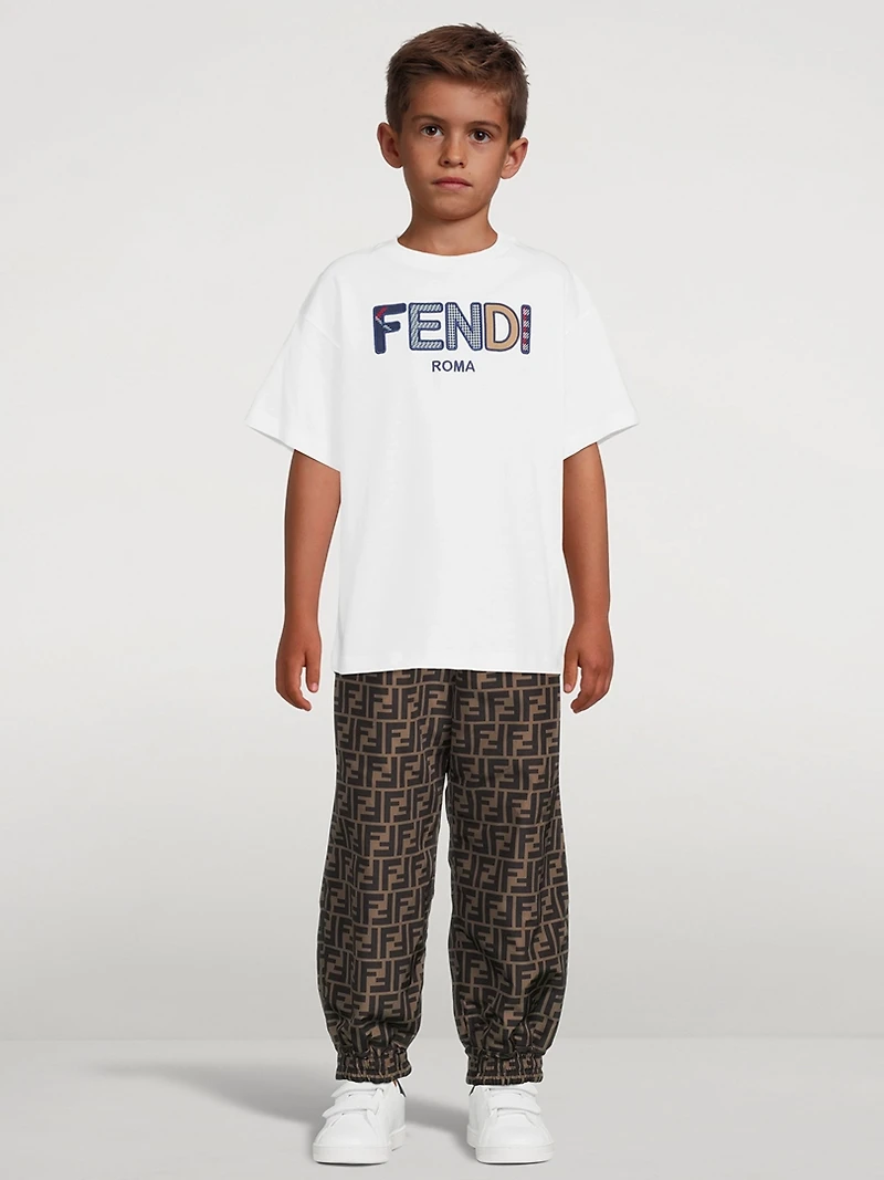 Kids Cotton Text T-Shirt