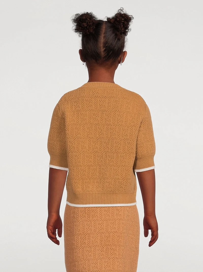 Kids FF Wool Short-Sleeve Sweater