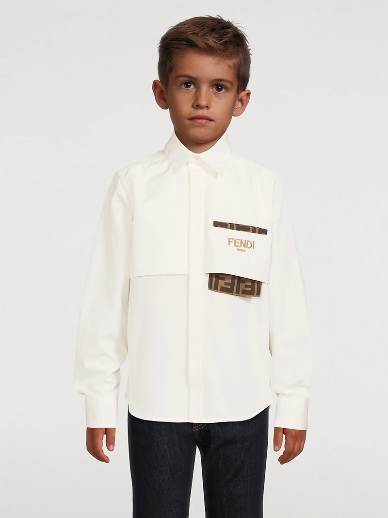 Kids Cotton Shirt With Pocket