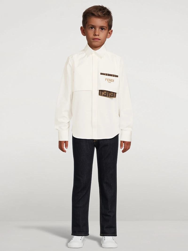Kids Cotton Shirt With Pocket
