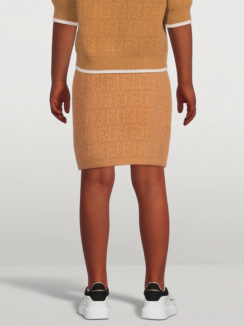 Kids FF Wool Knit Skirt