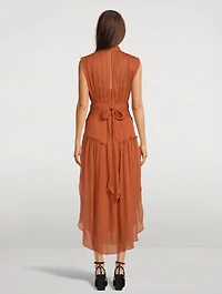 Noemi Pleated Midi Dress