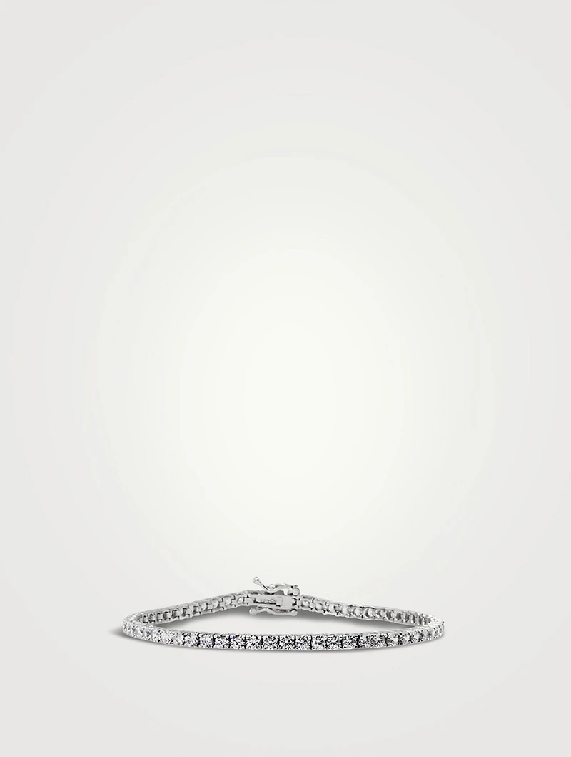 Francine White Gold Vermeil Tennis Bracelet