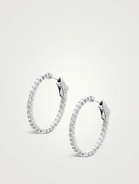 Small Cassia White Gold Vermeil Hoop Earrings