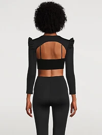 Ruffle Long-Sleeve Bolero