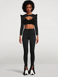Ruffle Long-Sleeve Bolero