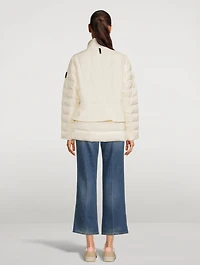 Heidee E3-Lite Mixed-Media Field Jacket With Peplum