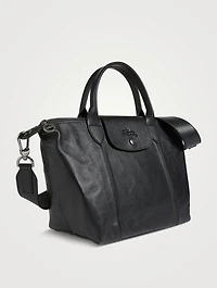 Small Le Pliage Cuir Top Handle Bag
