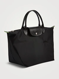 Medium Le Pliage Green Top Handle Bag