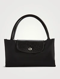 Medium Le Pliage Green Top Handle Bag