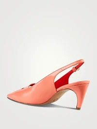 Leather Slingback Pumps