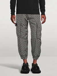 Nylon Monogram Cargo Pants