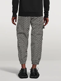 Nylon Monogram Cargo Pants